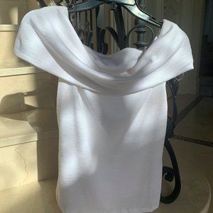 new zara white off the shoulders top - size xl